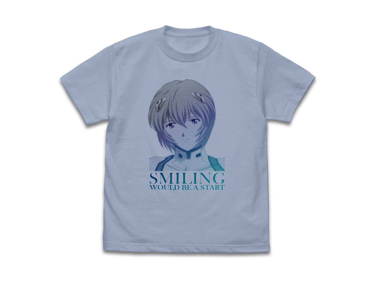 EVANGELION: 笑えばいいと思うよ Tシャツ / ACID BLUE-M