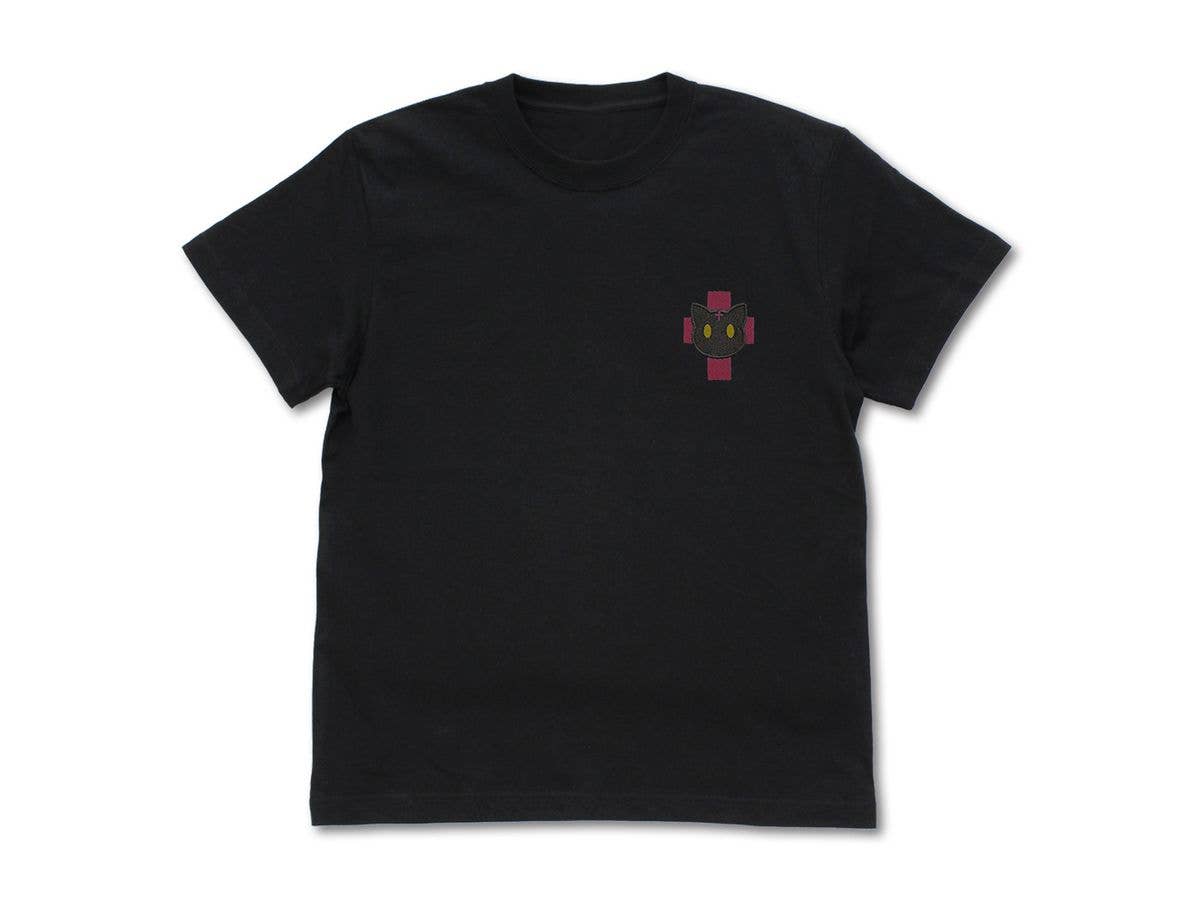この素晴らしい世界に祝福を!: ちょむすけ ワンポイント刺繍Tシャツ / BLACK-L