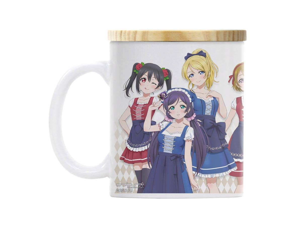 ラブライブ!: 描き下ろし μ's フタ付き フルカラーマグカップ ディアンドルVer.