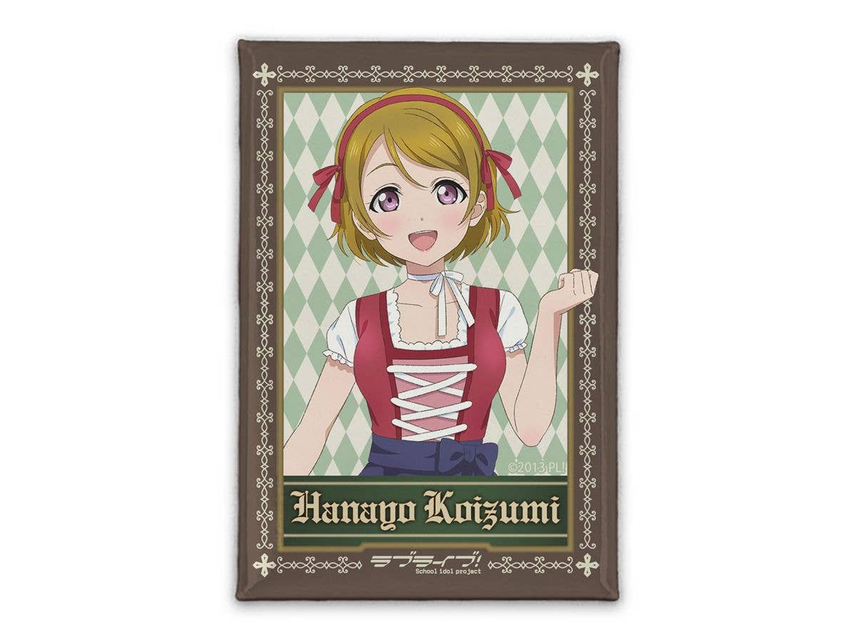 ラブライブ!: 描き下ろし 小泉 花陽 スクエア缶バッジ ディアンドルVer.