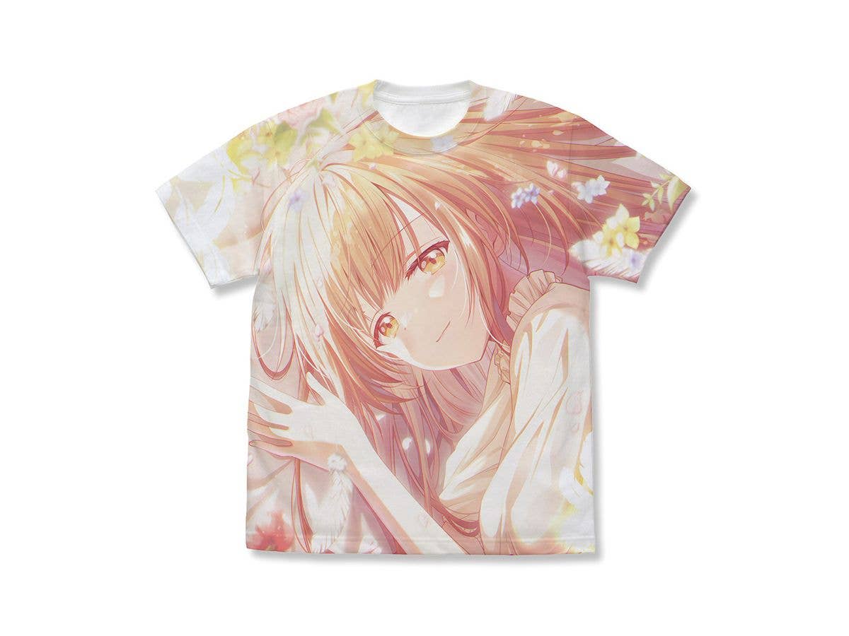 TVアニメ お隣の天使様にいつの間にか駄目人間にされていた件2: 椎名真昼 フルグラフィックTシャツ 天使の微笑みVer. / WHITE-XL