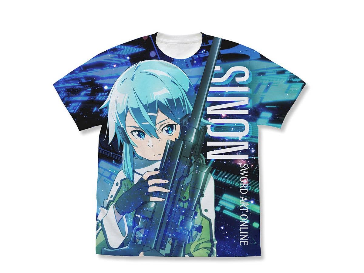 ソードアート・オンライン: シノン フルグラフィックTシャツ 氷の狙撃手Ver. / WHITE-S