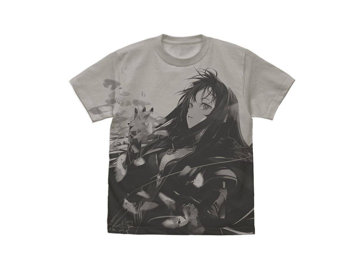 魔女と傭兵: シアーシャ オールプリントTシャツ / LIGHT GRAY-L