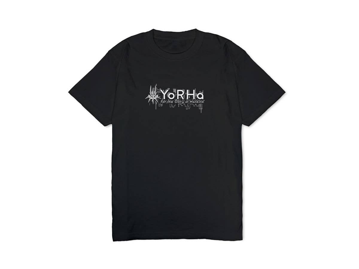 NieR:Automata Ver1.1a: ヨルハ部隊 ヘビーウェイトTシャツ / BLACK-M