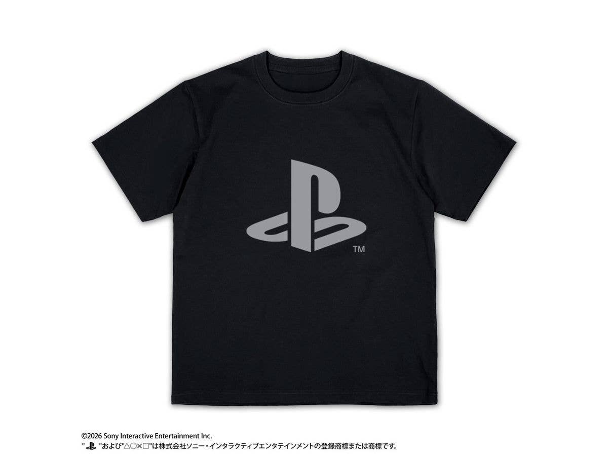 プレイステーション: プレーティングTシャツ for PlayStation Family Mark / BLACK-XL