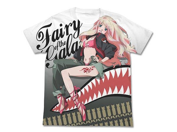 マクロスF: シェリルフルグラフィックTシャツ/WHITE-XL