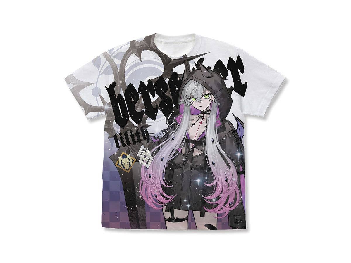 Fate/Grand Order: バーサーカー / リリス フルグラフィックTシャツ / WHITE-M