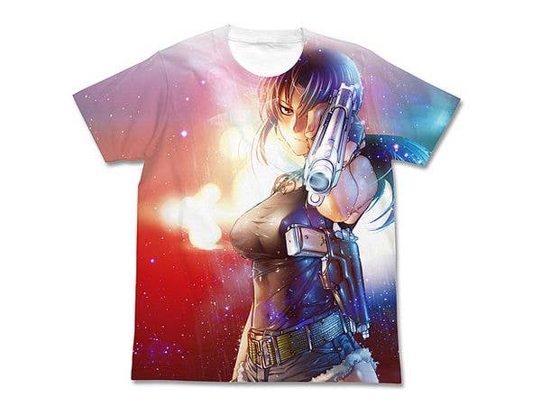 ブラック・ラグーン: レヴィ フルグラフィックTシャツ / WHITE-L