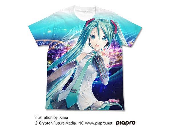 初音ミク V3 フルグラフィックTシャツ ver.2.0 / WHITE-XL