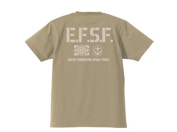 機動戦士ガンダム: 連邦軍ヘビーウェイトTシャツ / SAND KHAKI-L