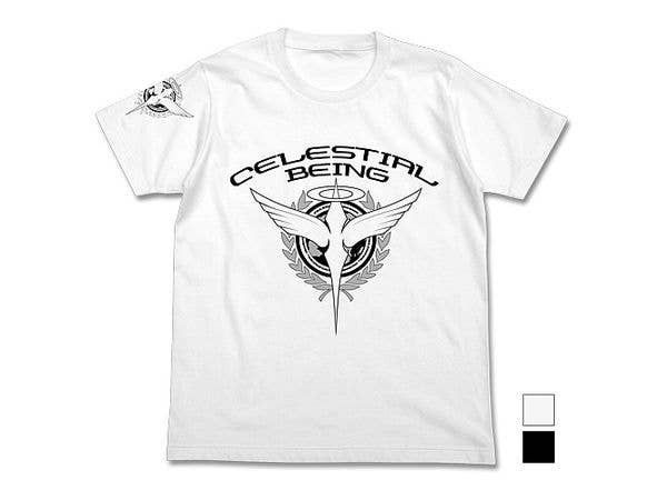 機動戦士ガンダム00: ソレスタルビーイングTシャツ / WHITE-L