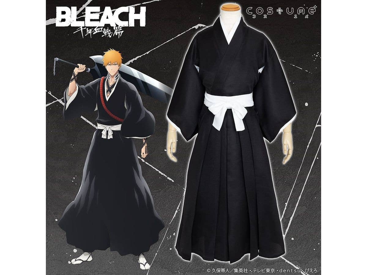 BLEACH 千年血戦篇: 死覇装コスチュームセット / Unisex S-M