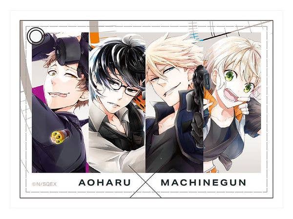 青春 x 機関銃 合皮パスケース トイガンガン