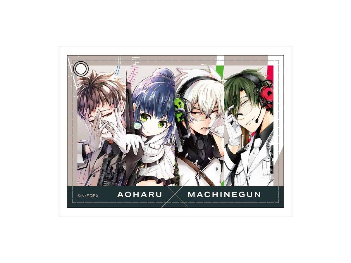 青春 x 機関銃 合皮パスケース ホシシロ