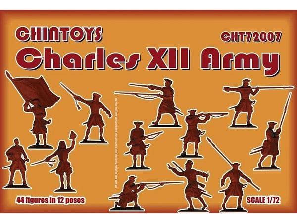 1/72 大北方戦争:スウェーデン王 カール12世軍 (44体/12ポーズ)