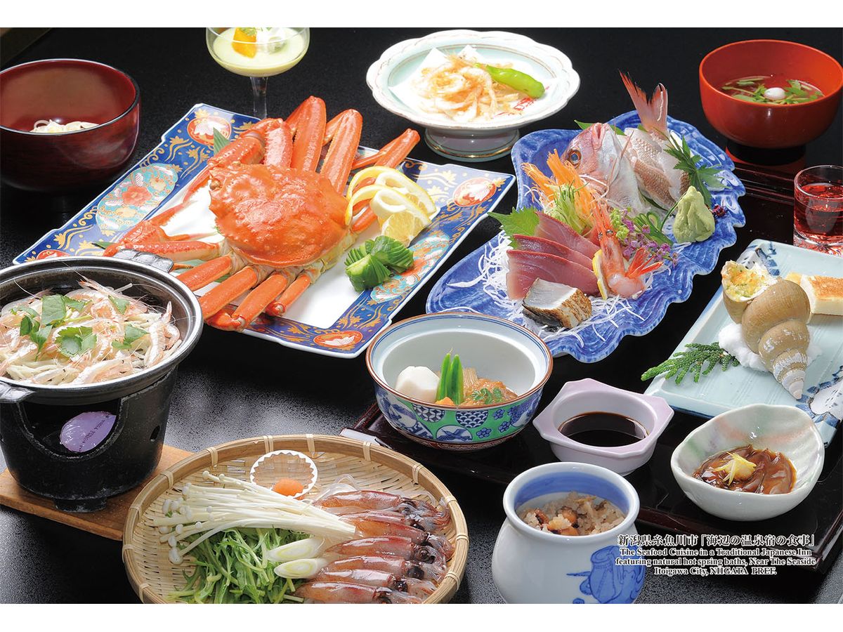 シリーズ・日本の都市92 新潟県糸魚川市 海辺の温泉宿の食事 300ピース (260 x 380mm)