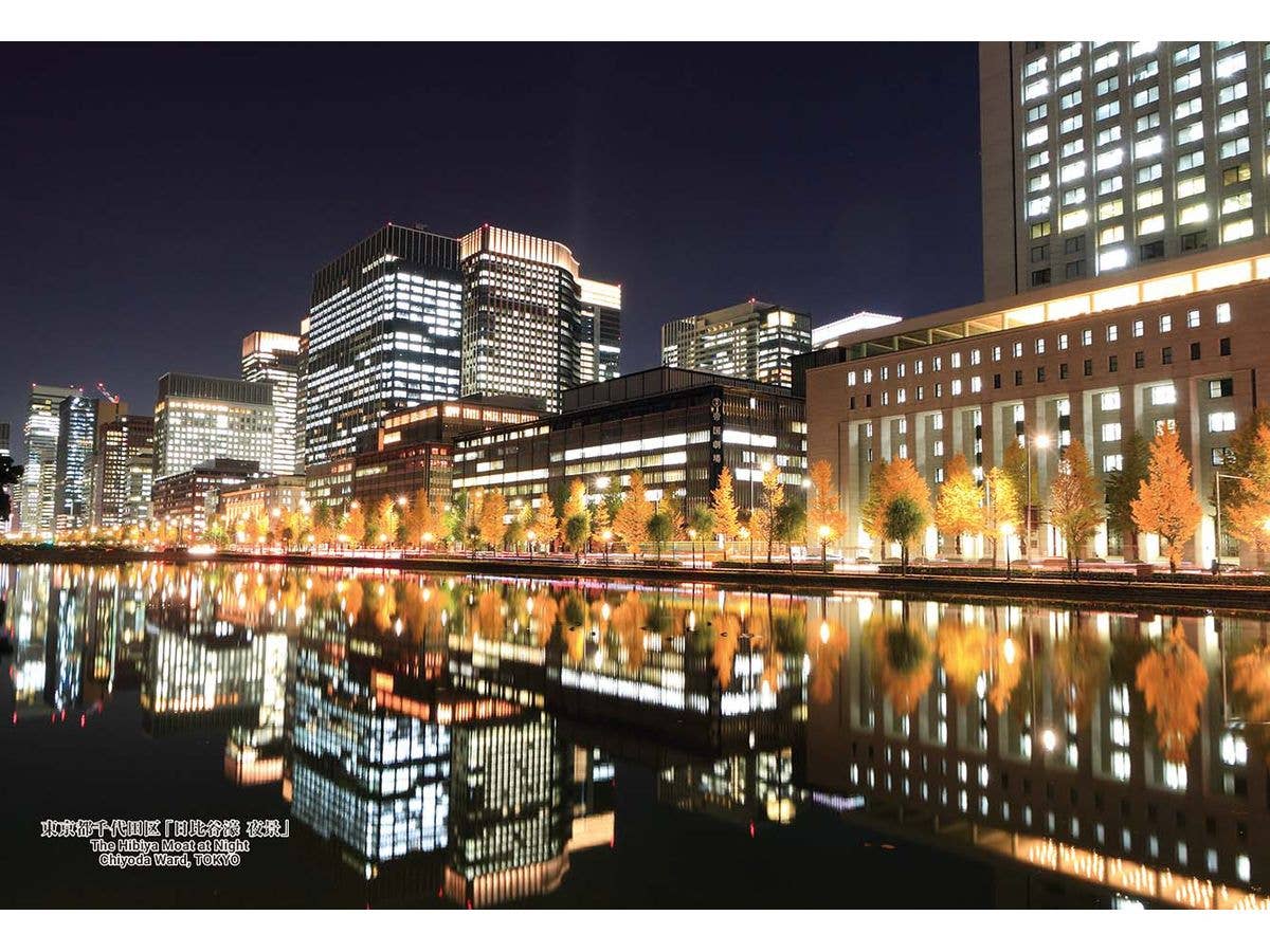300Pジグソー 日本の都市125 東京都千代田区 日比谷濠 夜景 300ピース 26cm x 38cm