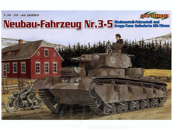 1/35 ドイツ ノイバウファールツォイク多砲塔戦車 (3-5号車)