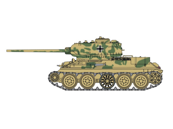 ドイツ 鹵獲戦車 T-34/85 第122工場製 1944年型生産