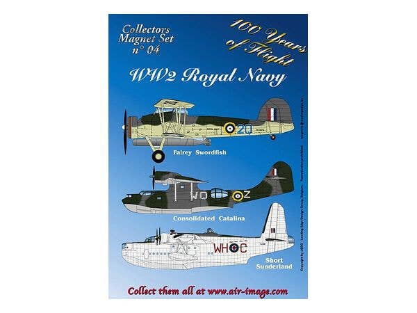 WW.II 英海軍 ラバーマグネットセット (3個入り)