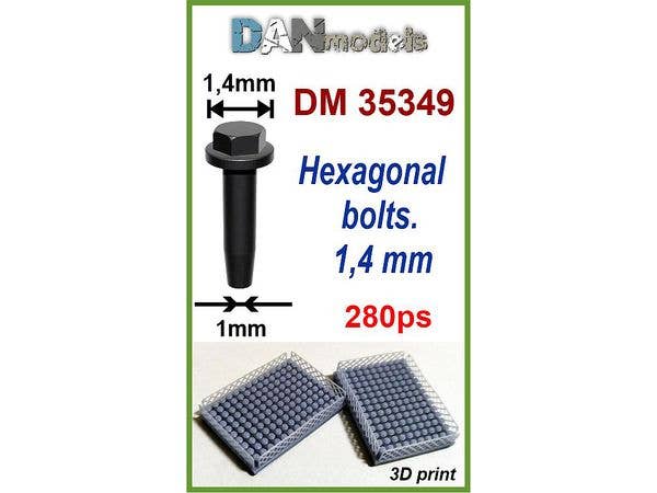 六角ボルト (頭 直径1.4mm、280個入り)