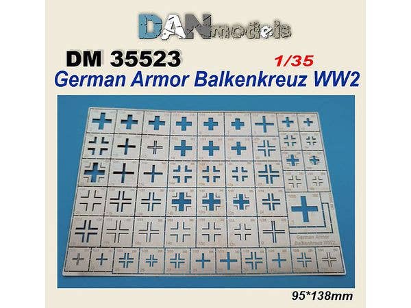 1/35 WW.Ⅱ ドイツ陸軍車両国籍マークエッチングステンシル