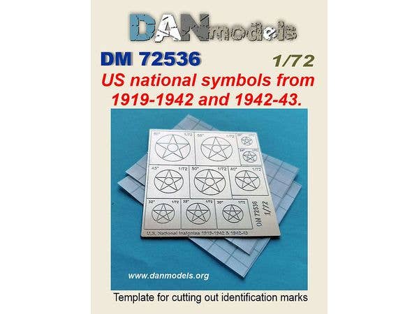 1/72 米軍機国籍マーク 1919年-1943 マスクカットガイド