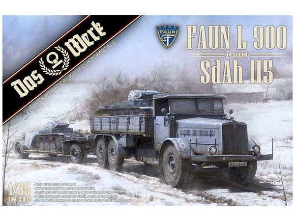 1/35 FAUN L900 トラック w/SdAh115 トレーラー