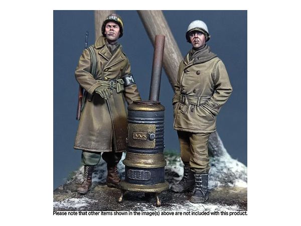 1/35 WW.II 米陸軍 憲兵 & 兵士 w/薪ストーブ アルデンヌ 1944年