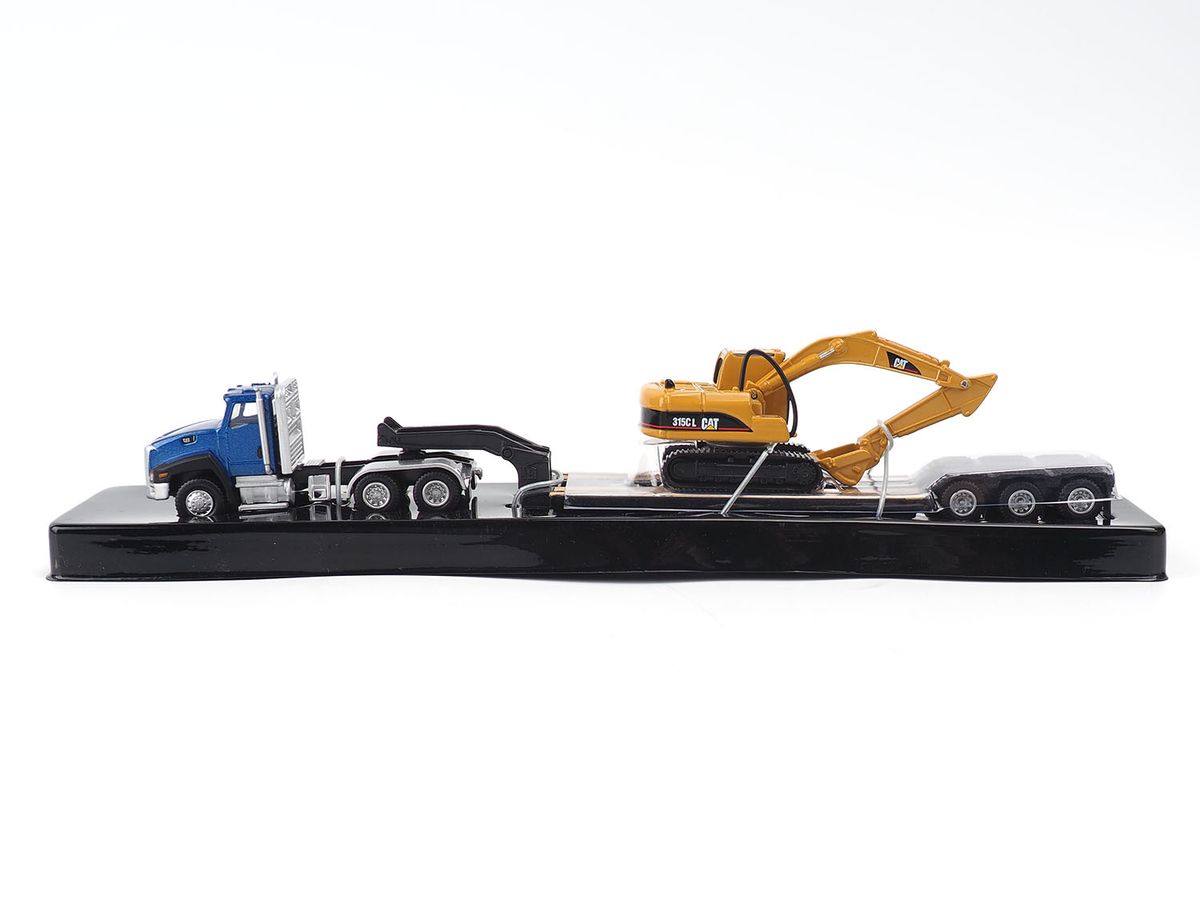 1/87 キャタピラー CAT CT660 デイキャブ w/ローボーイトレーラ & CAT 315CL 油圧ショベル付属 完成品