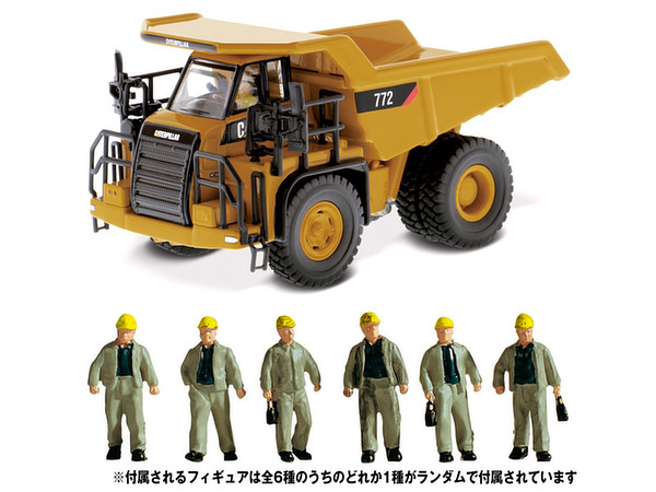1/87 HO(1/87)シリーズ CAT 772 オフハイウェイ・トラック w/工事現場フィギュア