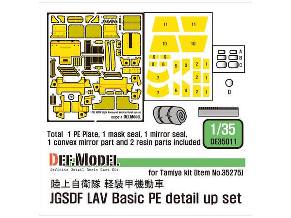 1/35 陸上自衛隊 軽装甲機動車 エッチングパーツ (タミヤ用)