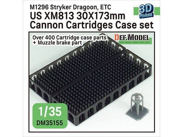 1/35 現用 アメリカ XM813ブッシュマスターII 30mm機関砲30x173mm弾 空薬莢セット マズルブレーキ付(400個入)