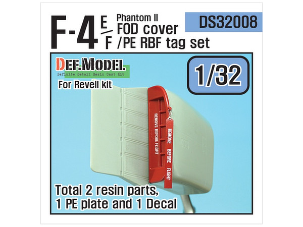 1/32 F-4E ファントム II FOD カバー + エッチングセット (レベル用)