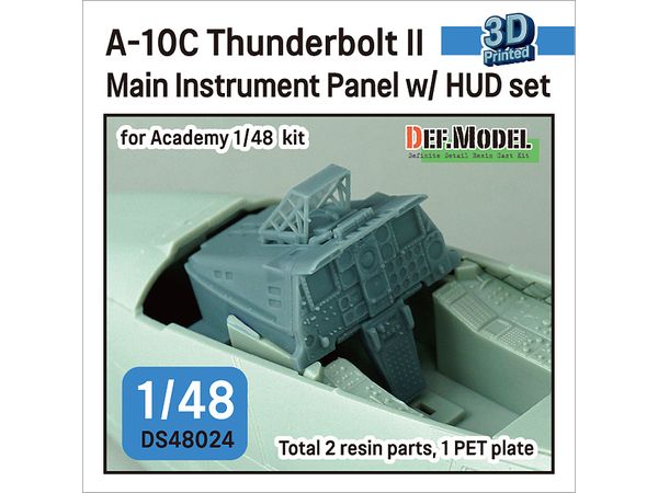 1/48 現用 アメリカ空軍 A-10サンダーボルトII 主計器パネル/HUDセット(アカデミー用)