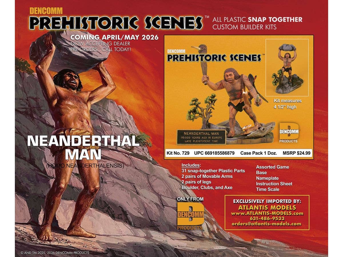 1/13 プレヒストリックシーン ネアンデルタール人 男性