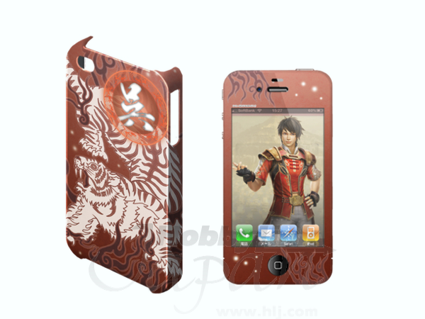 デザジャケット 真・三國無双7 iPhone4/4S ケース&保護シート デザイン02 (陸遜)