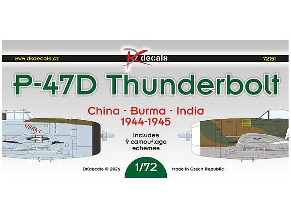 1/72 P-47D サンダーボルト 中国・ビルマ・インド戦線 1944-1945年