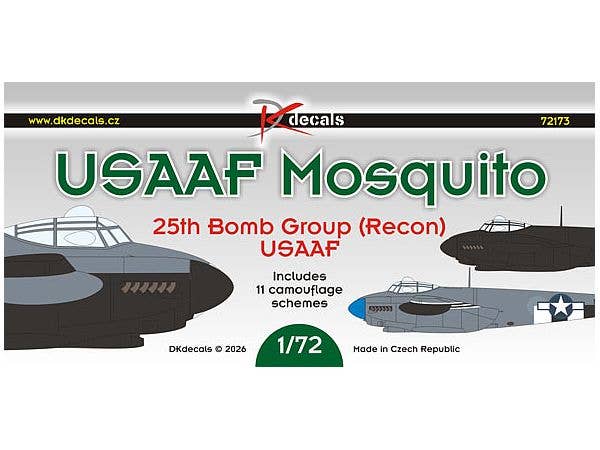 1/72 モスキート PR 米陸軍空軍第25爆撃航空群