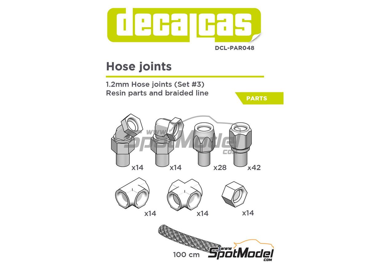 カーモデル用 1.2mm ホースジョイントセット 3