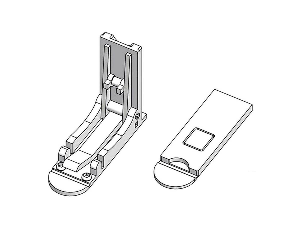 1/24 長方形フラットボンネットピン (TYPE-P) セット (3Dプリント)