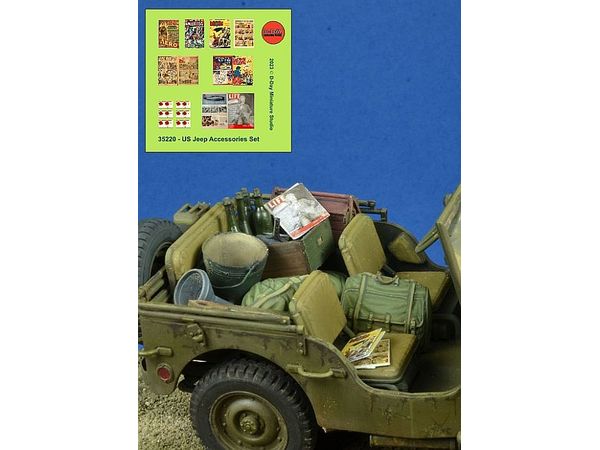 1/35 WWII アメリカ陸軍 ジープ積荷アクセサリーセット