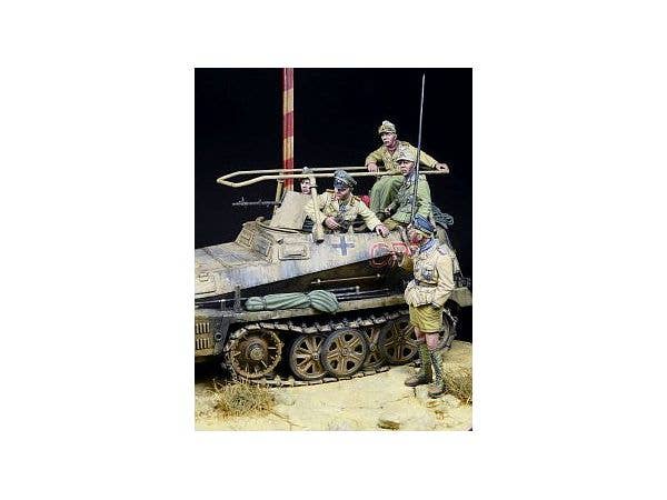 1/35 WWII ドイツ 砂漠のキツネの偵察 ロンメルとグライフ乗員セット 北アフリカ1941-42 (タコム用)