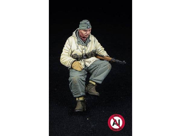 1/35 WWII ドイツ 座っている武装SS兵士 1943-45年冬 (タミヤ用)