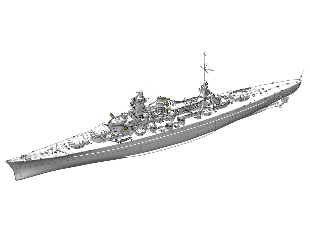 1/350 WW.II ドイツ軍 巡洋戦艦 シャルンホルスト 1940 ノルウェー沖