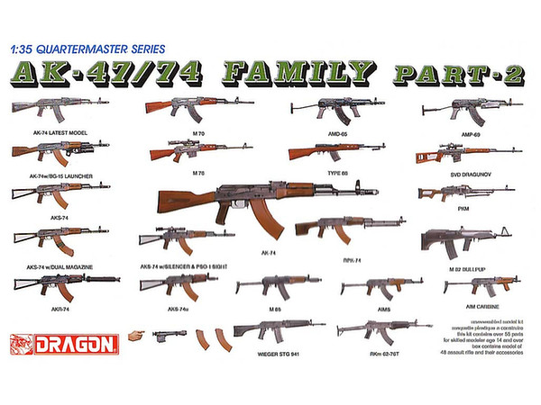 1/35 AK47/74 ライフルファミリー Part.2