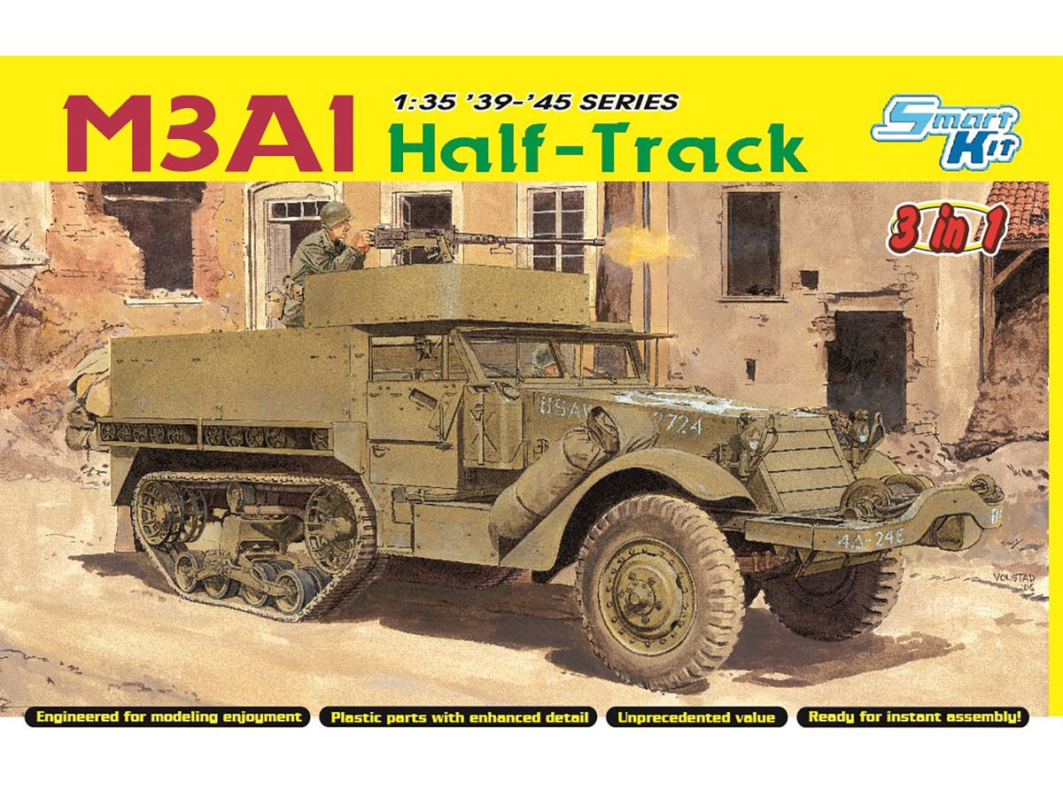 1/35 WW.II アメリカ軍 M3A1 ハーフトラック 3in1 フィギュア/装備品付属