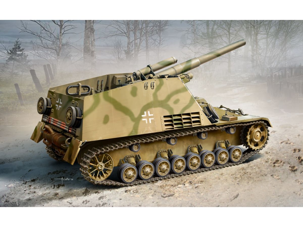 1/35 WW.II ドイツ軍 Sd.Kfz.165 フンメル自走砲 極初期生産型 マジックトラック付属