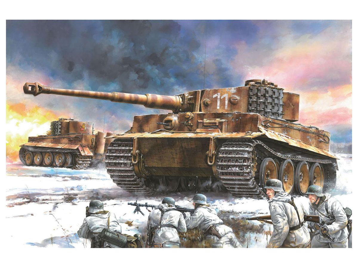 1/35 WW.II ドイツ軍 ティーガーI 中期型 第506重戦車大隊 東部戦線1944 w/ツィメリットコーティング マジックトラック付