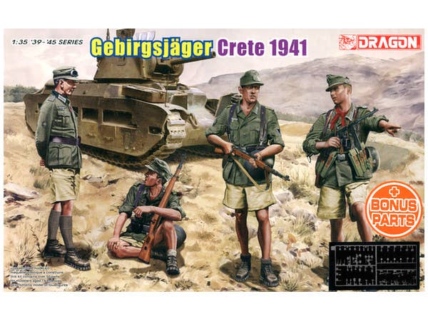 1/35 WW.II ドイツ軍 山岳猟兵 クレタ島占領作戦 1941w/ディテールアップパーツ(装備品)